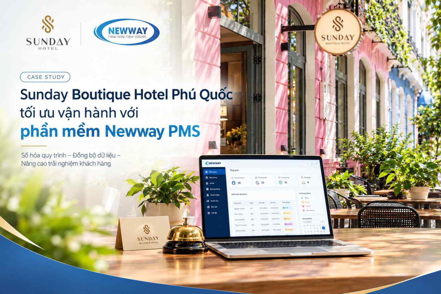 Sunday Boutique Hotel Phú Quốc – Bứt phá hiệu quả vận hành với phần mềm Newway PMS